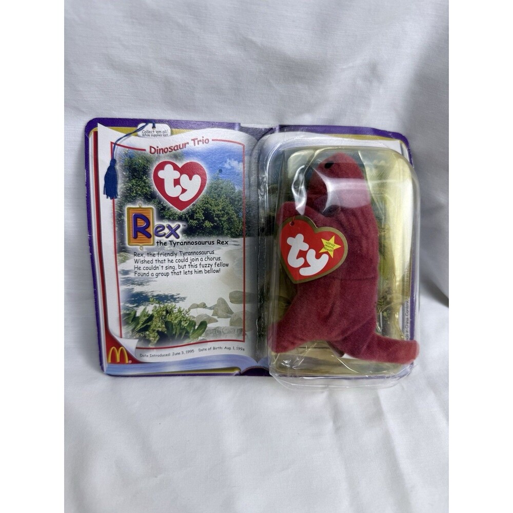 Ty McDonalds Dinosaur Rex The Tyrannosaurus Rex Teenie Beanie Baby
